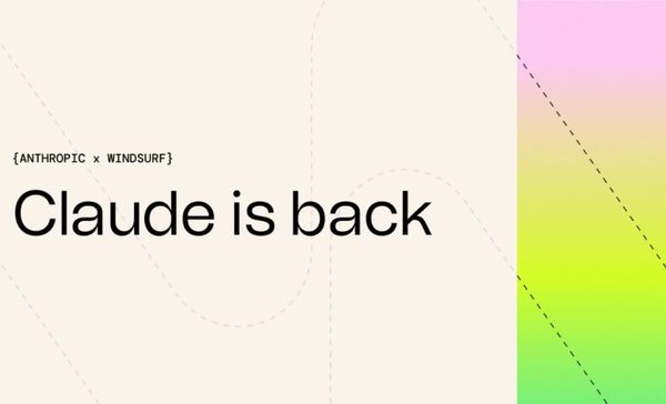 Claude Sonnet 4 模型重返 Windsurf！開發者必收的 AI 程式工具新選擇