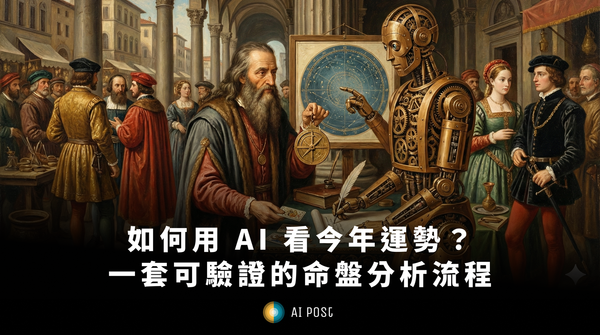 【AI 玩法】如何用 AI 看今年運勢？一套可驗證的命盤分析流程