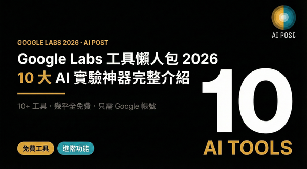 Google Labs 工具懶人包 2026：10 大 AI 實驗神器完整介紹