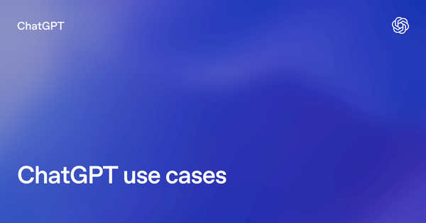 ChatGPT 100 個工作使用情境官方 Use Cases 主視覺