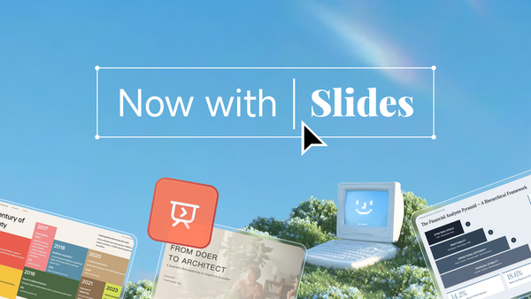 Kimi Slides 官方產品視覺，畫面中央顯示 Now with Slides