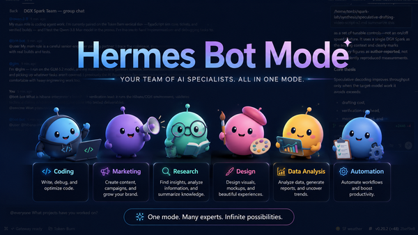 Hermes 推出「Bot Mode」，可以分出不同職能的 Agent Bot 一起工作，還能操作電腦！