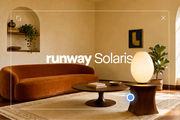 Runway Solaris Interface World Model 即時生成互動介面