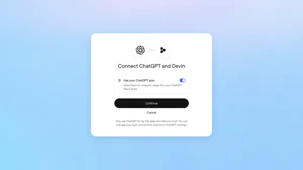 第三方工具 Dactyl 的 Sign in with ChatGPT 官方登入畫面