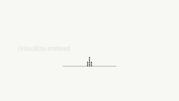 Cursor 官方 /visualize 影片封面，白色背景呈現指令與圖形。