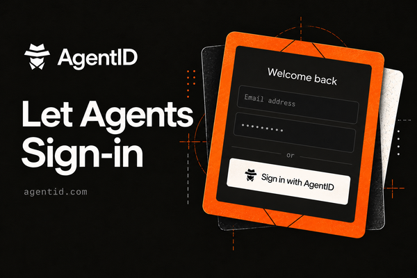 AgentID 官方 Let Agents Sign In 代理登入品牌主視覺