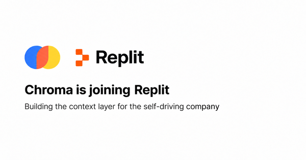 Chroma 宣布將加入 Replit 的官方主視覺