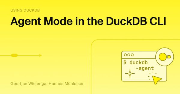 DuckDB 發布的產品或教學畫面