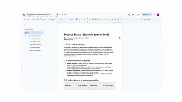 Google Workspace 公開的原始展示畫面