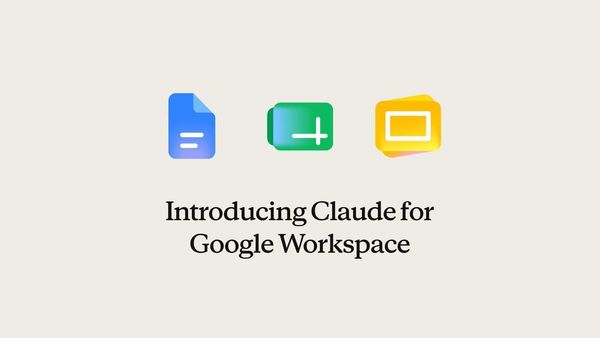 Claude Google Workspace 官方展示影片的封面畫面