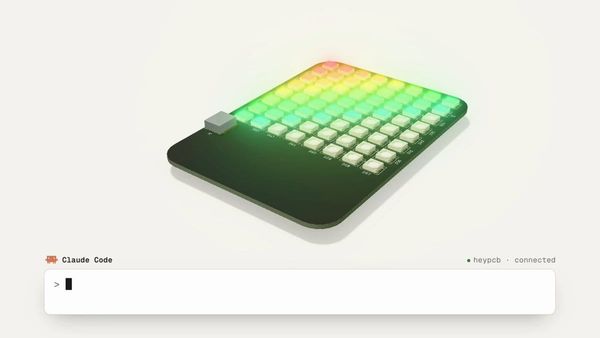 HeyPCB MCP 官方電路板設計示範畫面