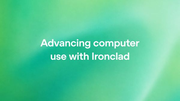OpenAI 與 Ironclad 電腦操作研究的官方主視覺
