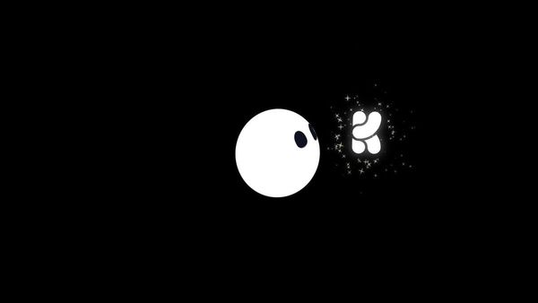 Krea for Grok Bot 官方影片中的兩個白色品牌圖案