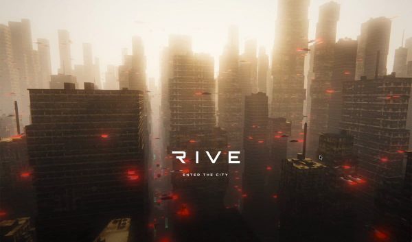 Rive City 官方示範，城市中的看板可與使用者互動