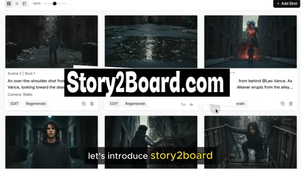 Story2Board 官方 AI 分鏡示範影片預覽圖