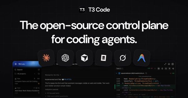 T3 Code 官方產品預覽圖