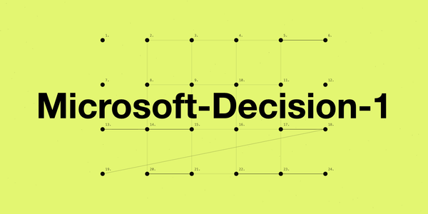 Microsoft-Decision-1 官方發布主視覺