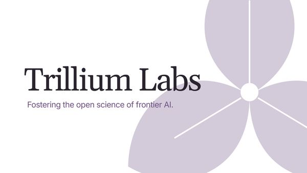 Nathan Lambert 公布 Trillium Labs 成立的官方視覺。