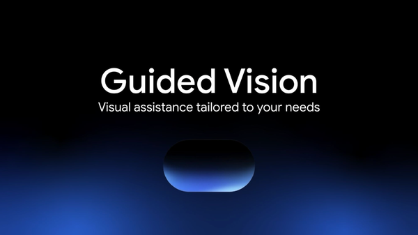 Google Guided Vision 官方封面，文字為依需求提供視覺協助。