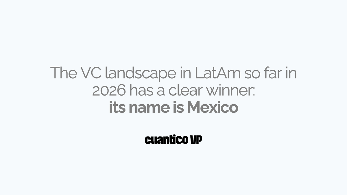 The VC landscape in LatAm so far in 2026 has a clear winner: its name is Mexico