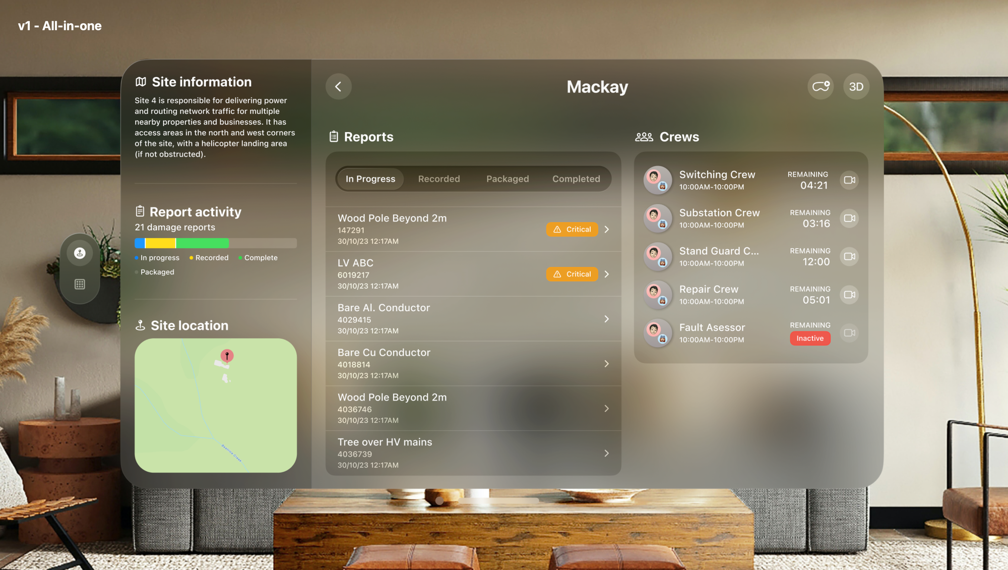 First iteration designs