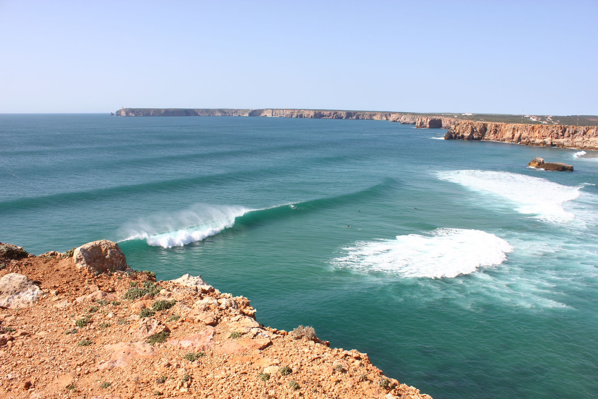 Famous surfer spot in  Algarve, Portugal