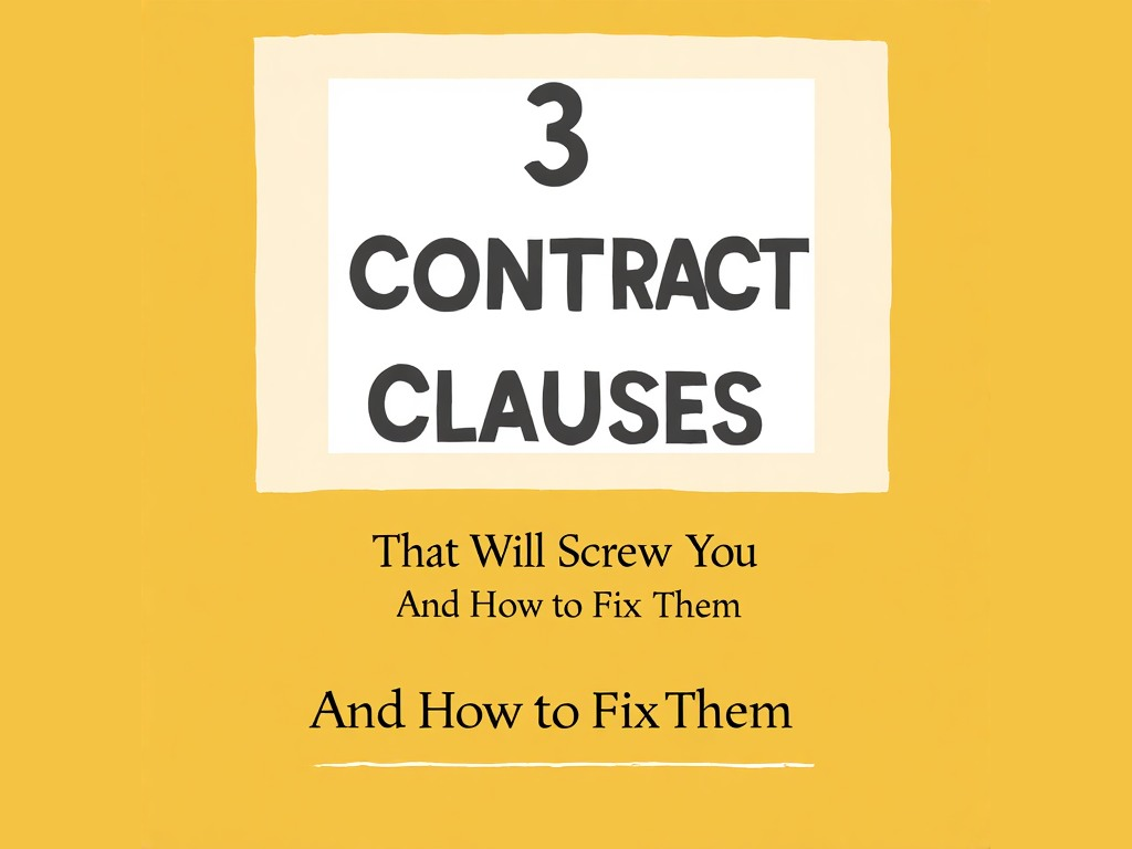 3 Contract Clauses That Can Ruin You — And How to Spot Them Before Signing