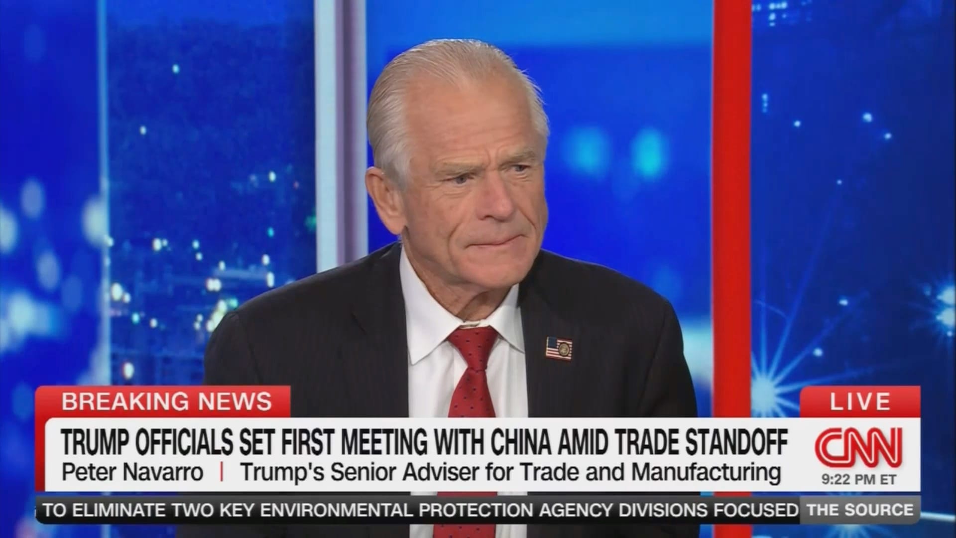 Peter Navarro on Trump Officials Setting First Meeting With China Amid Trade Standoff