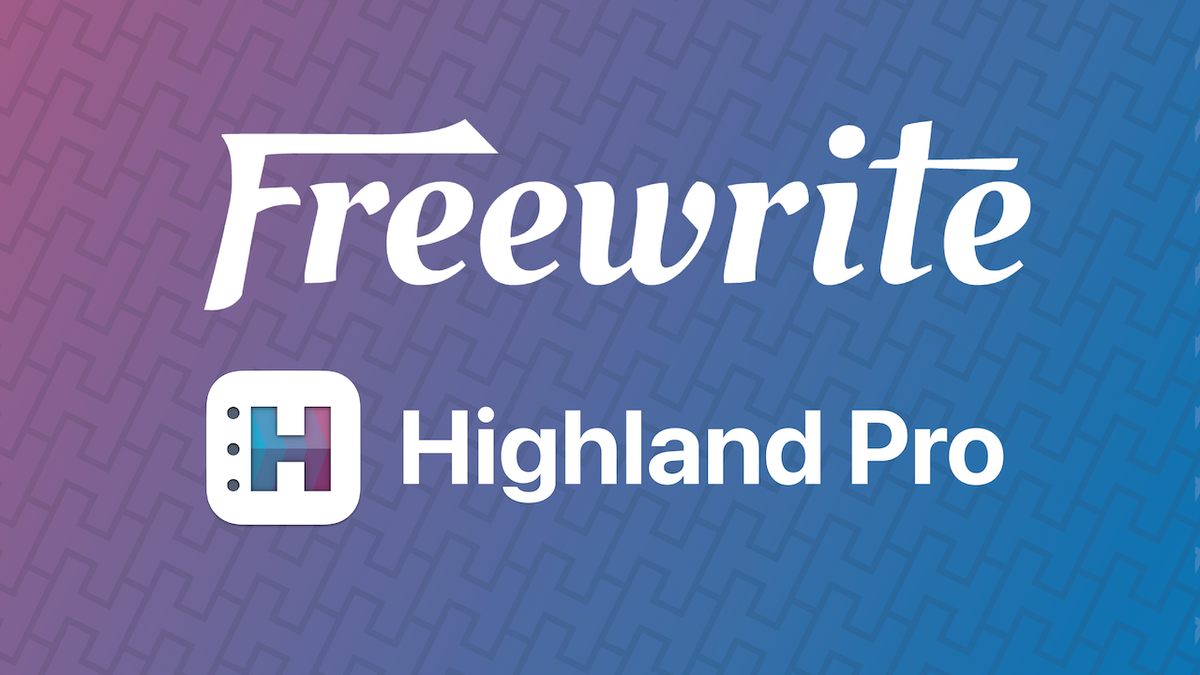 Distraction-Free Team Up: Freewrite & Highland Pro Bundle