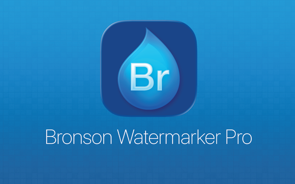 Bronson Watermarker Pro Logo - The Blue Droplet