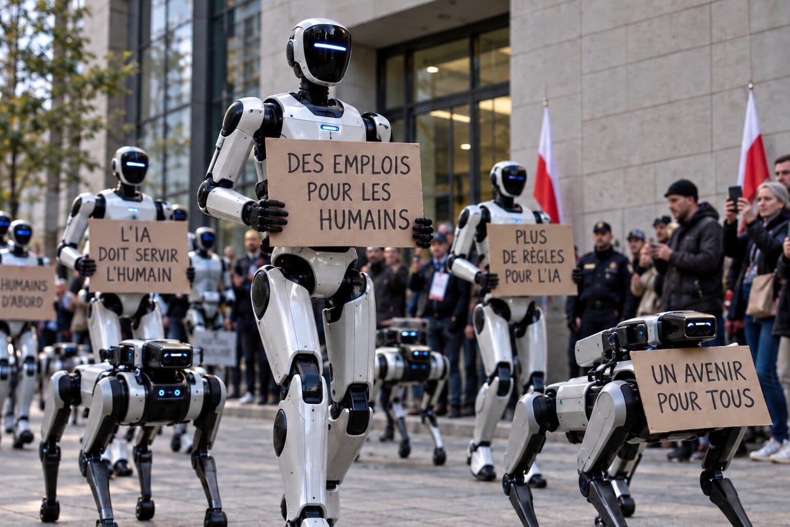 Manifestation de robots
