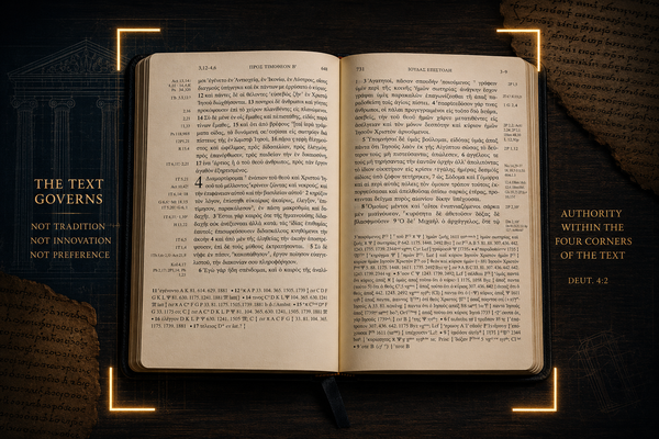 Constitutional Hermeneutics: The Bible and the Four Corners of the Text