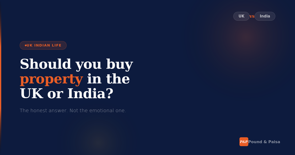 Should You Buy Property in the UK or India? The Honest Answer.