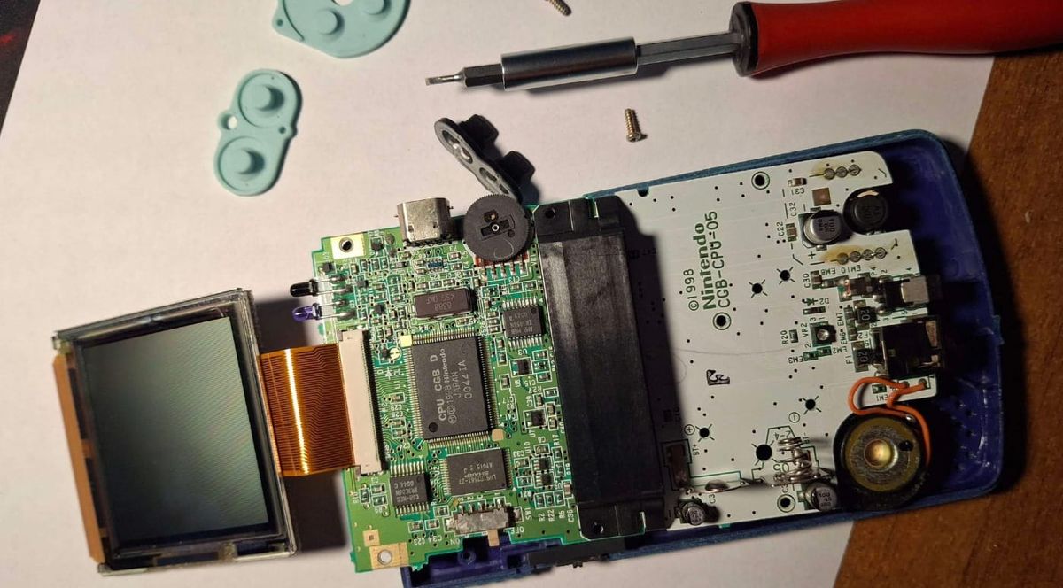 Gameboy Color D-pad dimensions