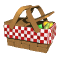 Early internet GIF used as a section marker. The GIF depicts a picnic basket opening and closing.