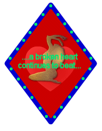 Early internet GIF used as a section marker. The GIF depicts a neon-looking sign that reads "a broken heart continues to beat." Kinda cheesy but funny.