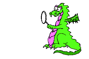 Cartoon GIF animation of a green and pink dragon blowing fire breath into bubbles. 