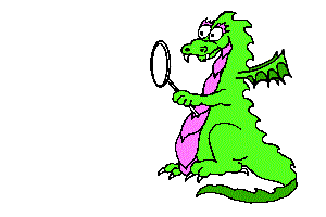 Cartoon GIF animation of a green and pink dragon blowing fire breath into bubbles. 