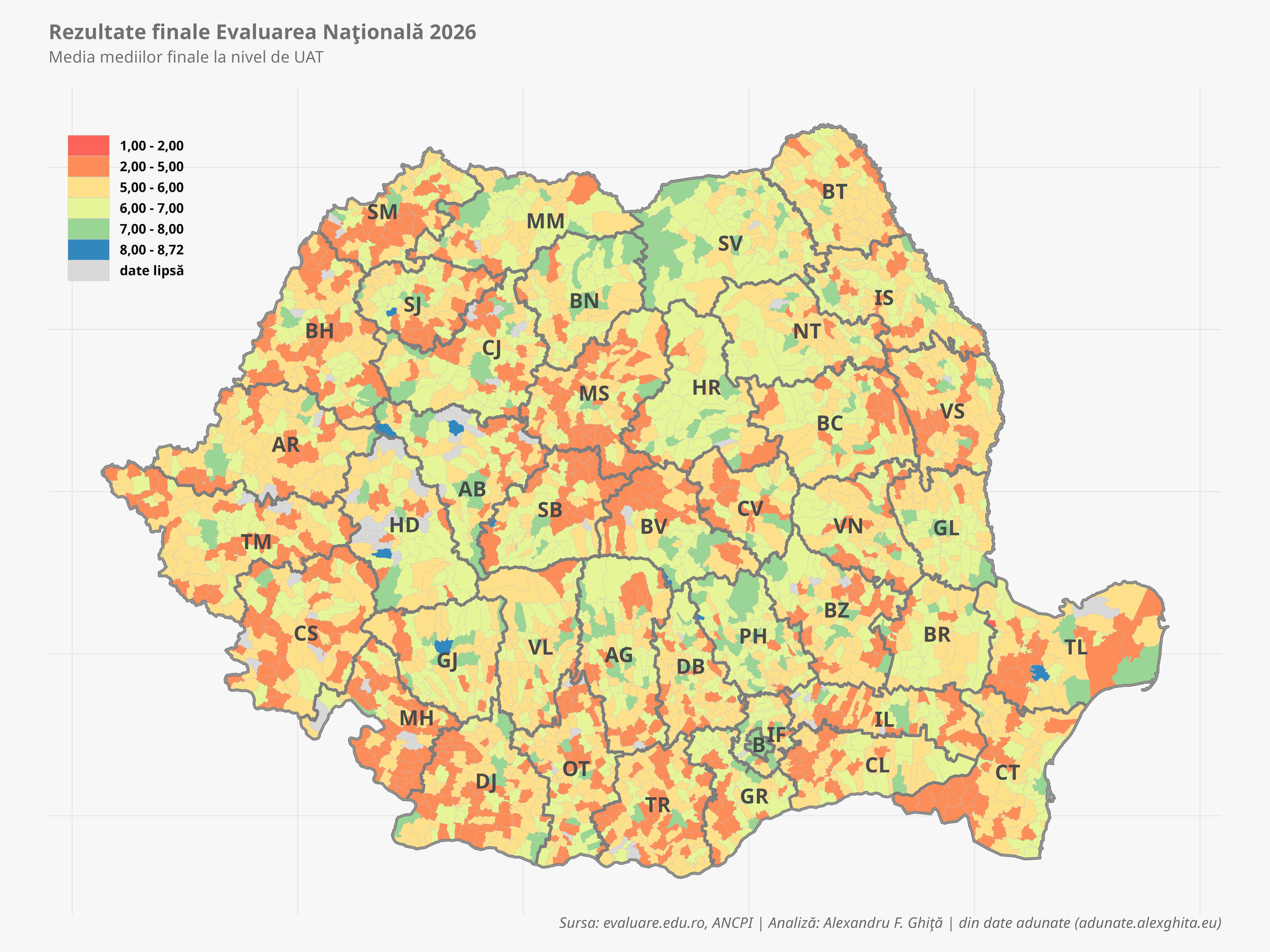 Media finală la Evaluarea Națională pe UAT — harta_medii_evnat_2026.png