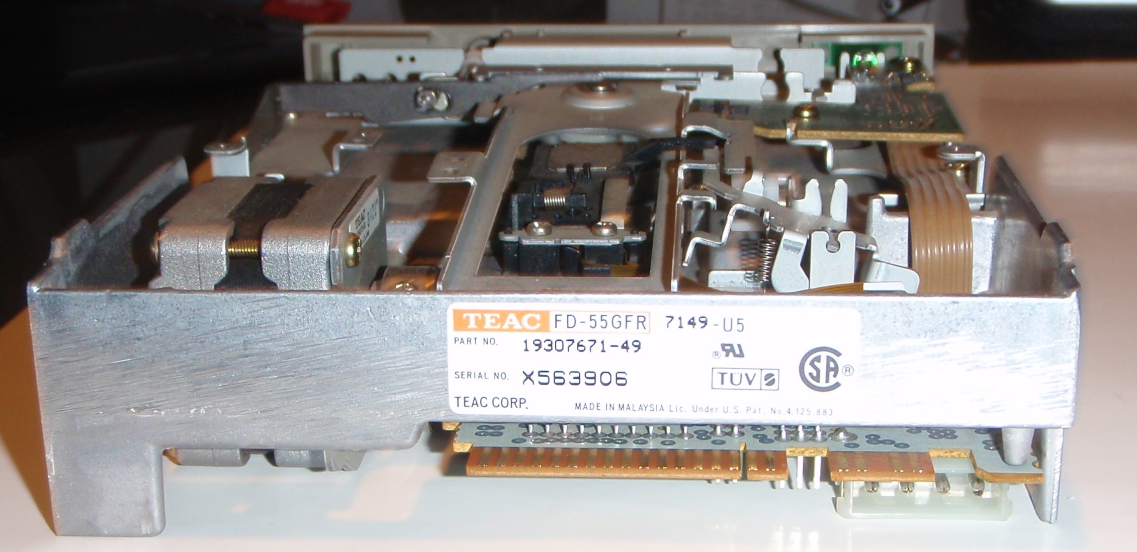 TEAC FD-55GFR derrière