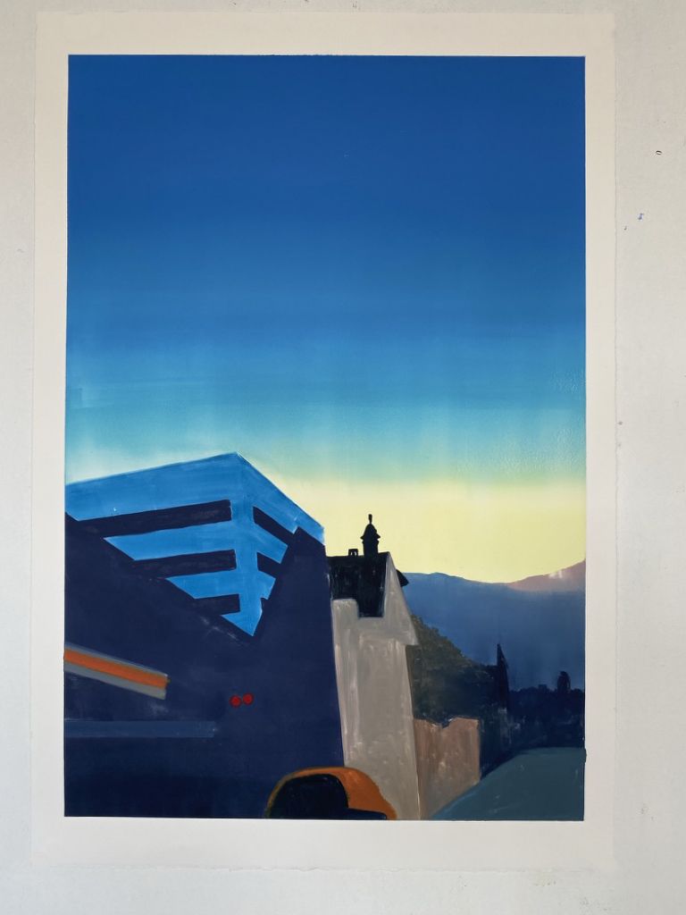 Le lever, 112 x 76 cm, 2021