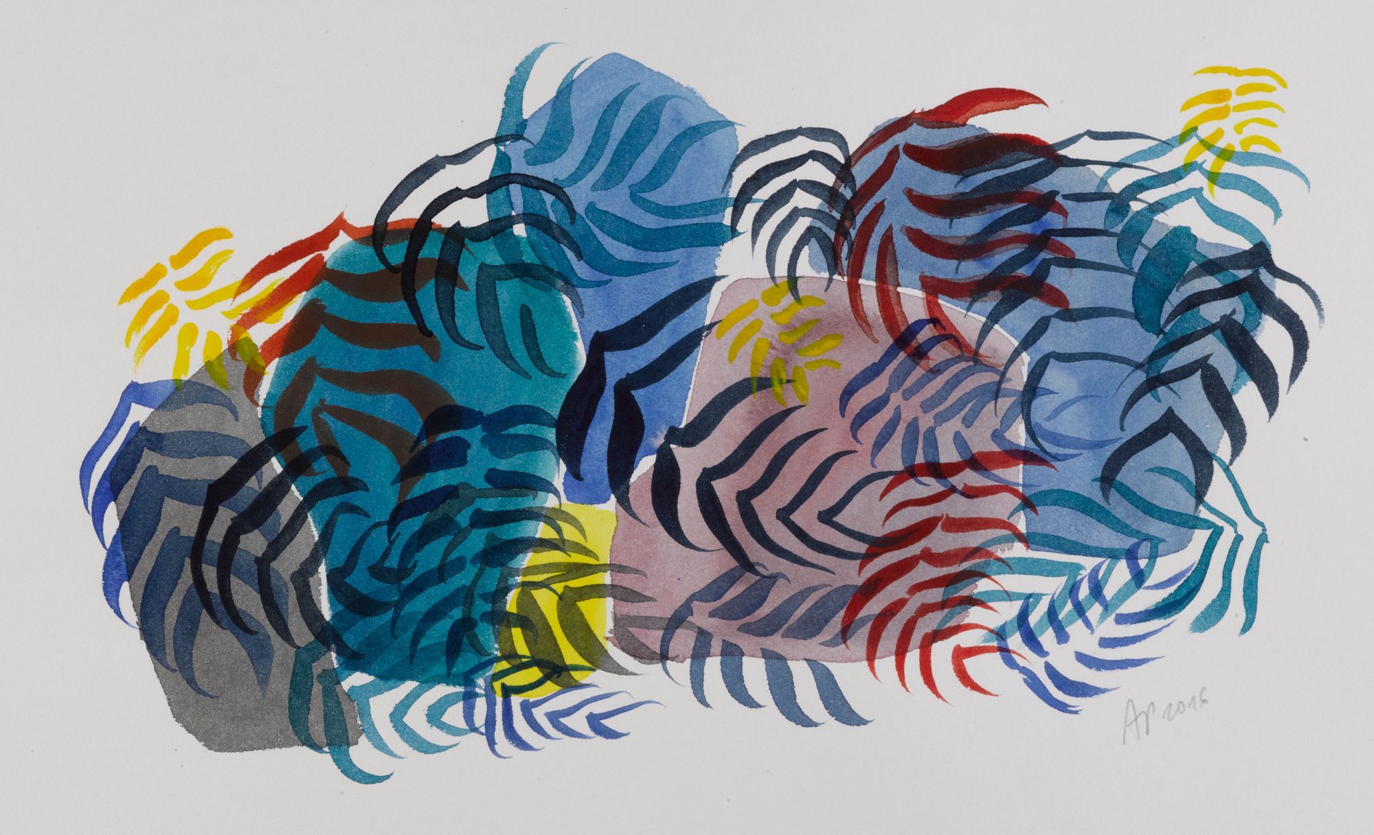 Palmiers, 32 x 50cm, 2016