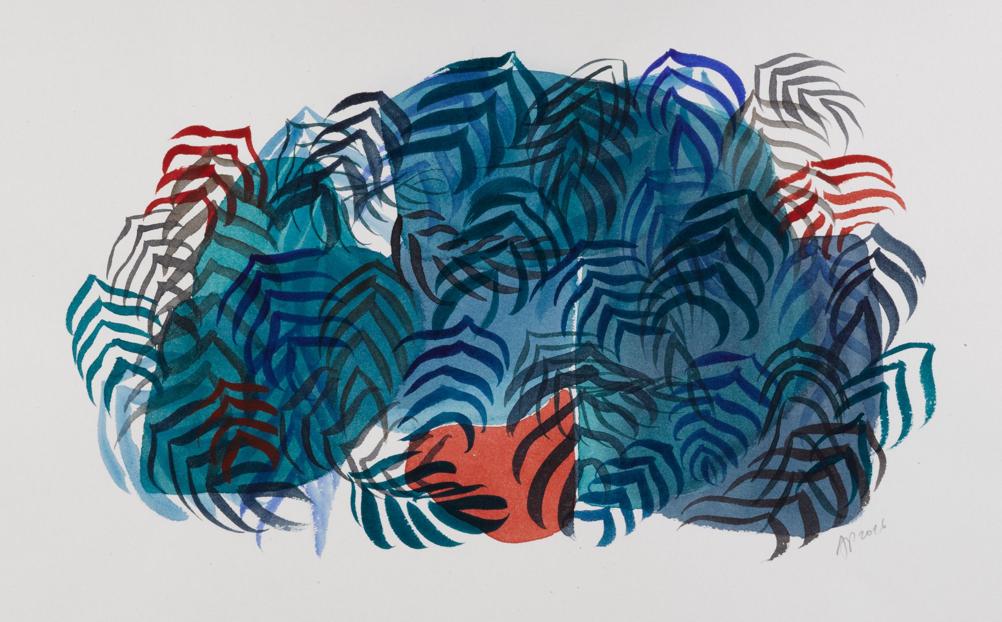 Palmiers, 32 x 50cm, 2016