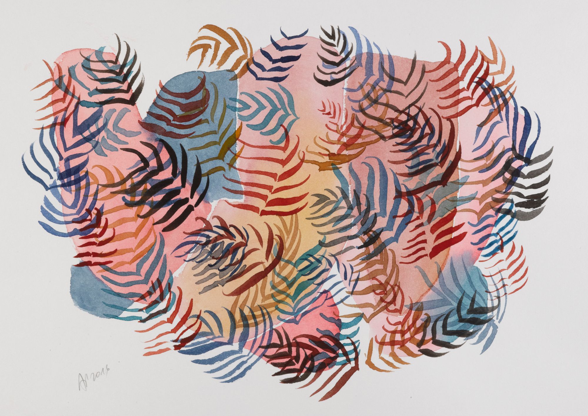 Palmiers, 32 x 50cm, 2016