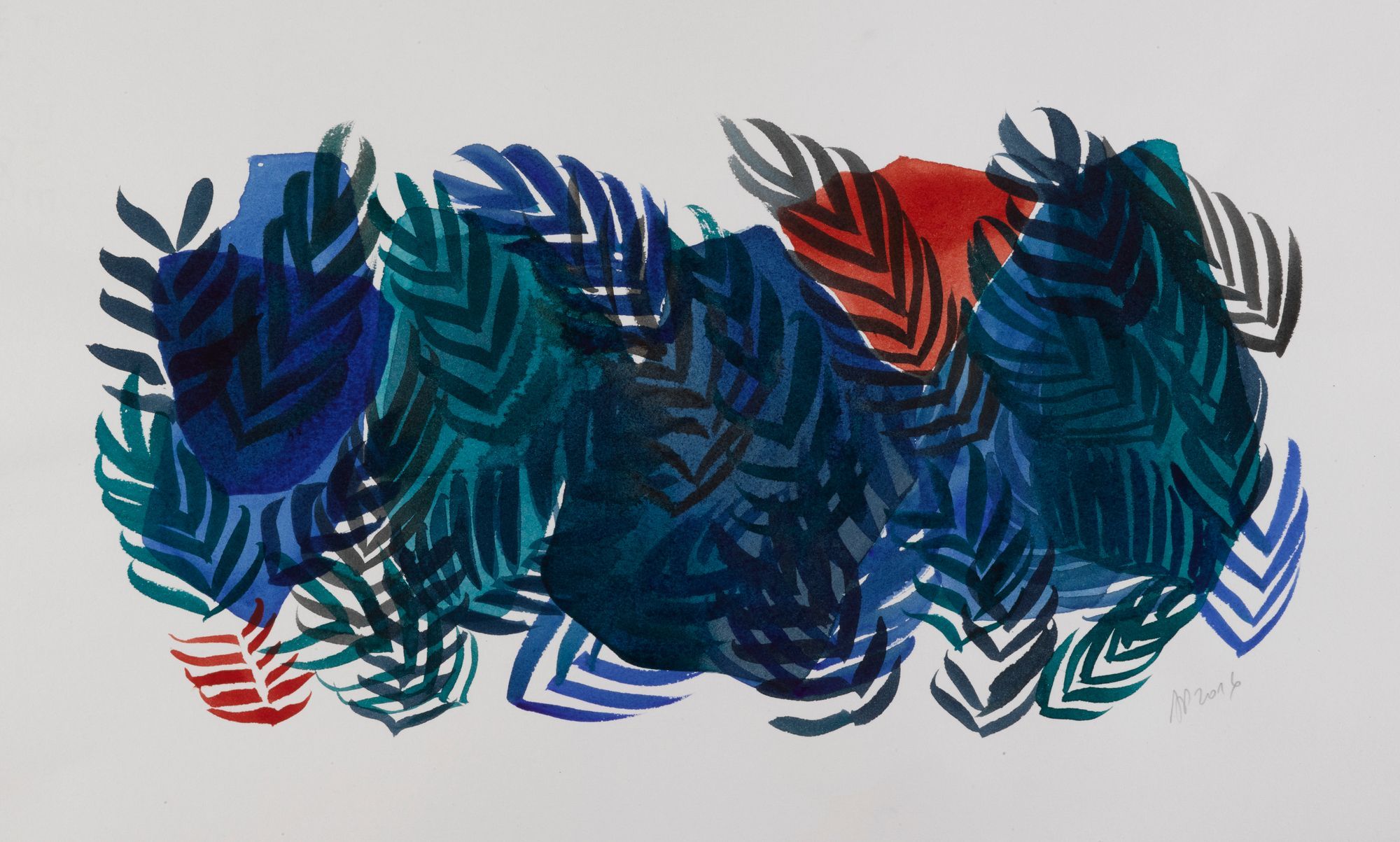 Palmiers, 32 x 50cm, 2016