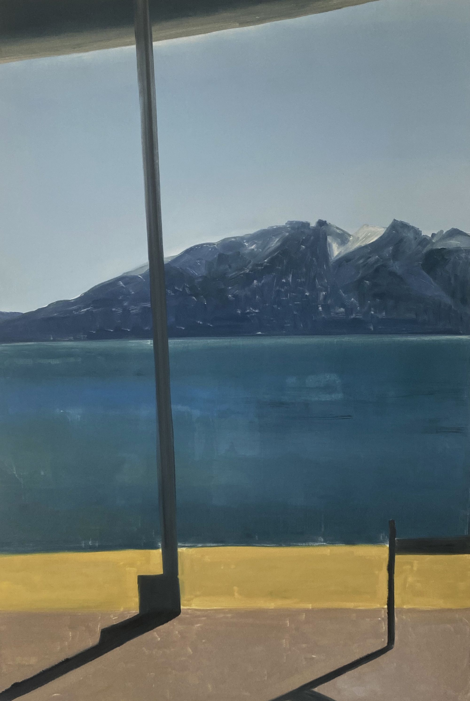 Le quai, 112 x 76 cm, 2021, vendu