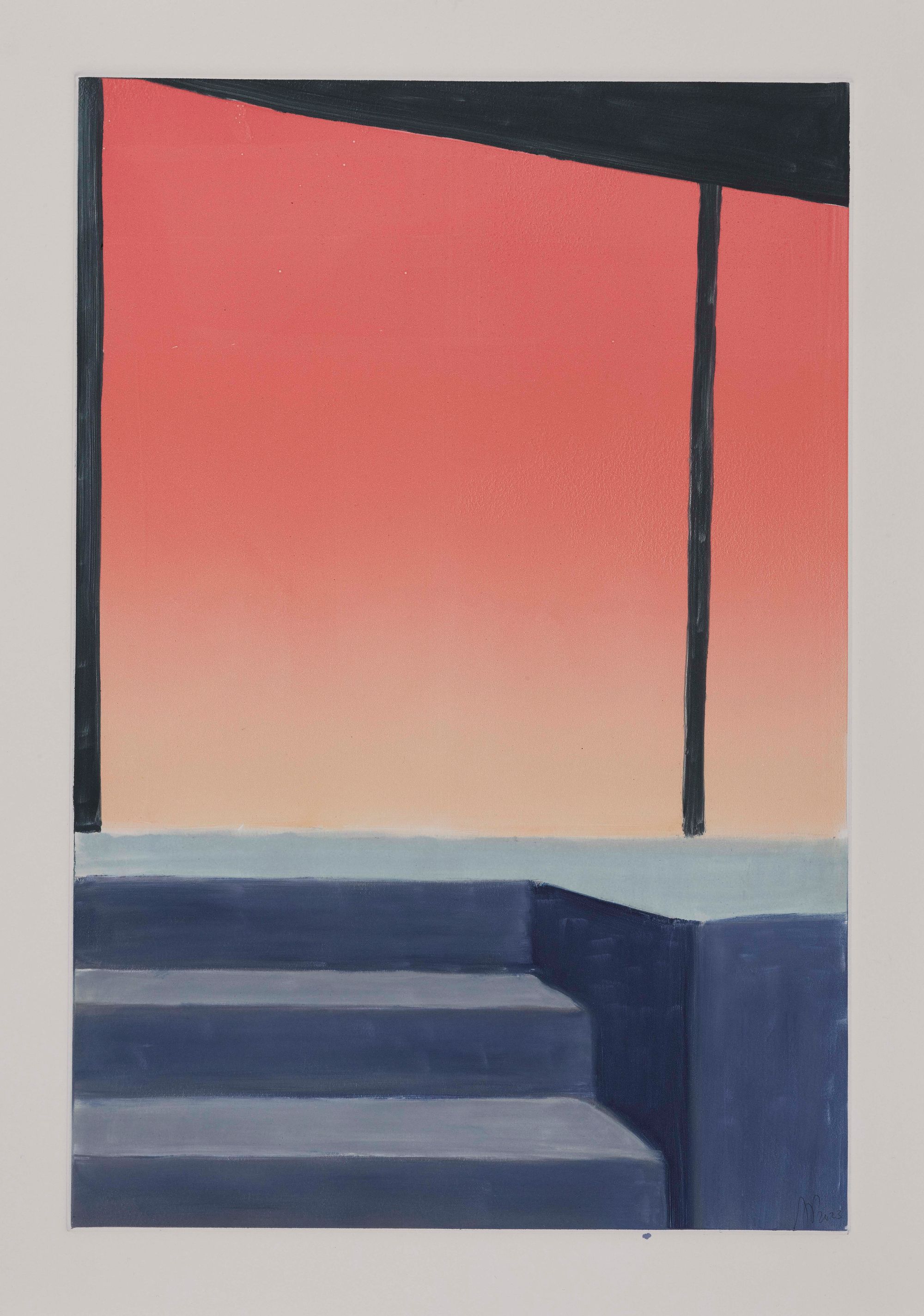 Stairway to Haeven, 2023, 56 x 41 cm, vendu