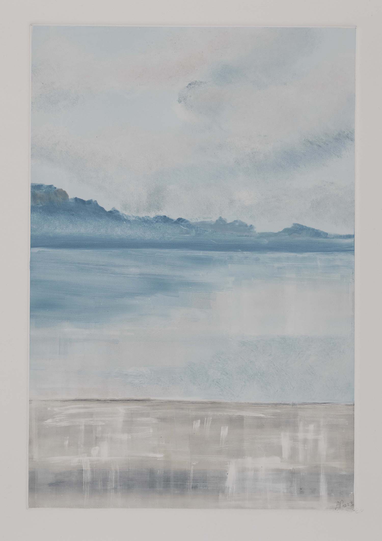 Le quai, 2023, 57 x 40 cm, vendu