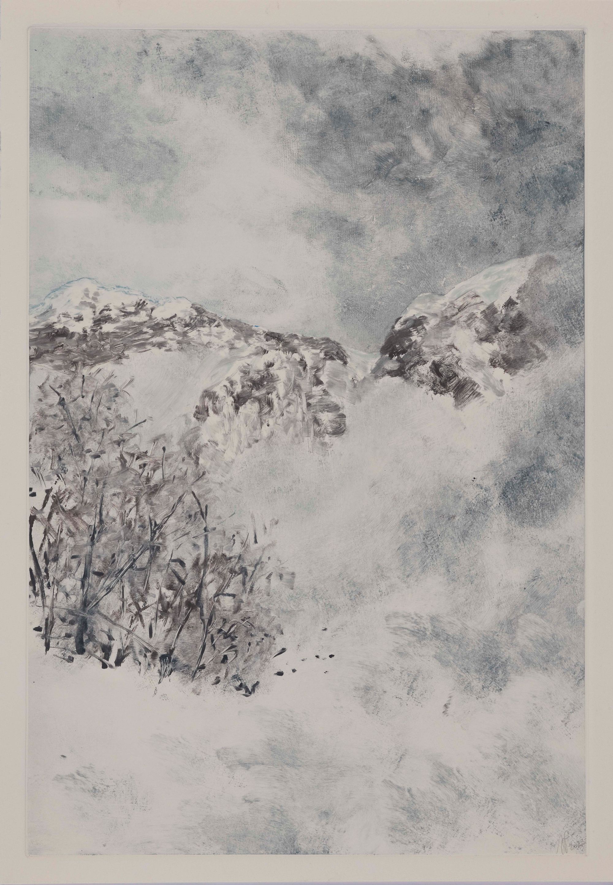 Bourrasque, 2023, 52 x 37 cm, vendu