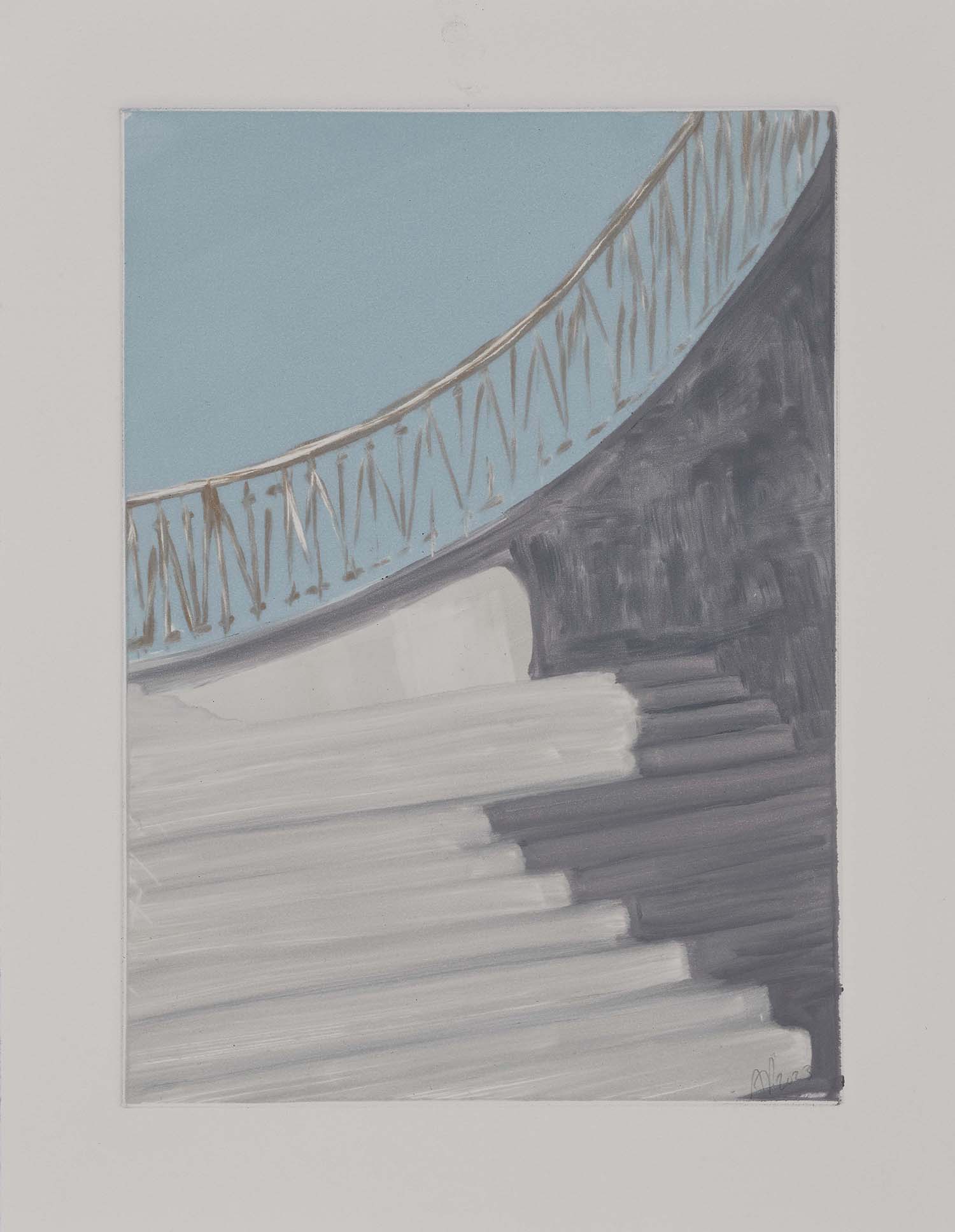 Stairway to Haeven, 2023, 33 x 57 cm,vendu